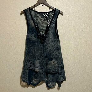 Lily by Firmiana - Knit Vest with Coordinating Necklace